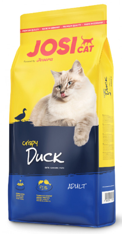 Корм для котів  | Корм для котів JosiCat Crispy Duck (ЙозіКет Кріспі Дак (Качка)) 10 кг (фото) | «Гектар»