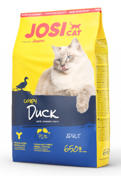 Корм для котів  | Корм для котів JosiCat Crispy Duck (ЙозіКет Кріспі Дак (Качка)) 650 г (фото) | «Гектар»