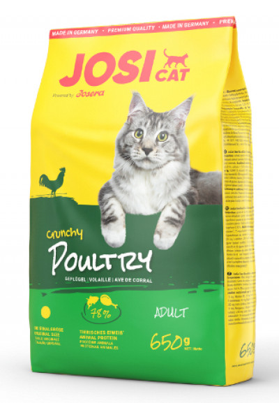 Корм для котів  | Корм для котів JosiCat Crunchy Poultry (ЙозіКет Кранчі Полтрі (Птиця)) 650 г (фото) | «Гектар»