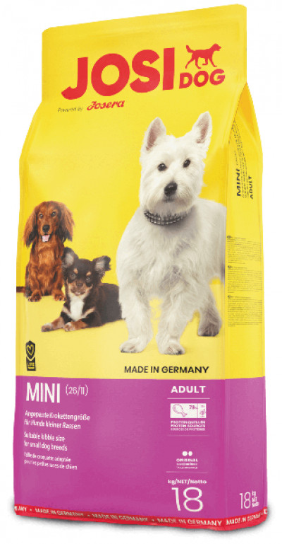 Корм для собак | Корм для собак JosiDog Mini (ЙозіДог Міні) 18 кг (фото) | «Гектар»