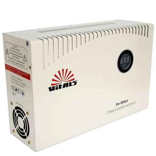 Стабілізатор напруги Vitals Sw 800sd Стабілізатор напруги Vitals Sw 800sd