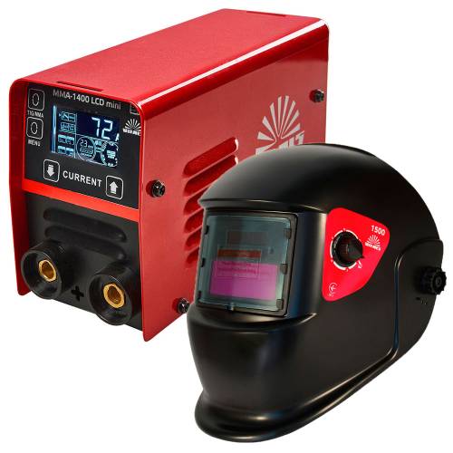 Комплект зварювальний апарат Vitals MMA-1400 LCD mini + Маска зварювальника Vitals 1500 (1+1) Комплект зварювальний апарат Vitals MMA-1400 LCD mini + Маска зварювальника Vitals 1500 (1+1)