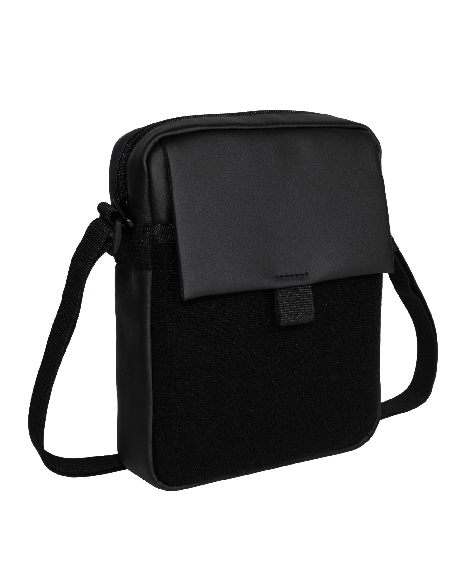 Сумка на плече модель: Rock Velcro колір: чорний екошкіра Сумка на плече модель: Rock Velcro колір: чорний екошкіра