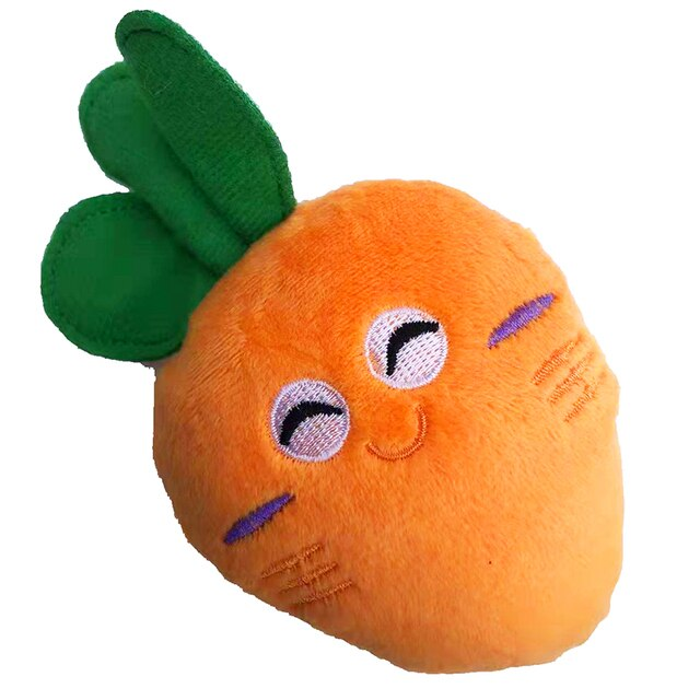 Игрушка для собак с пищалкой Морковка оранжевая Игрушка для собак с пищалкой Морковка оранжевая
