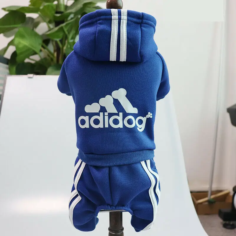 Костюм спортивний для собак Adidog Синій XL Костюм спортивний для собак Adidog Синій XL