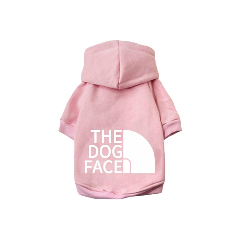 Толстовка для собак с капюшоном розовая с белым the dog face XL Толстовка для собак с капюшоном розовая с белым the dog face XL