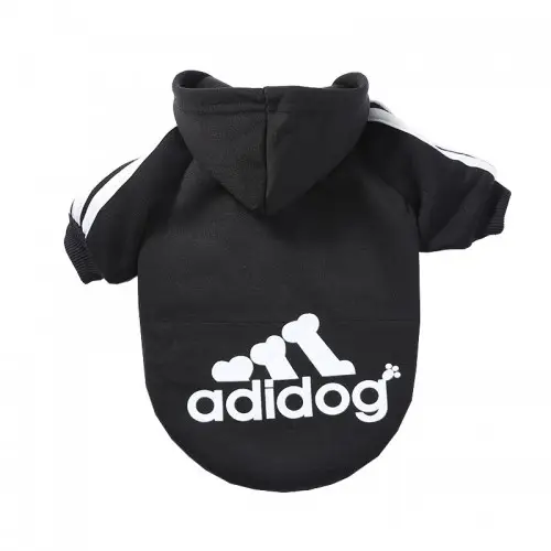 Толстовка для собак Adidog черная XS Толстовка для собак Adidog черная XS