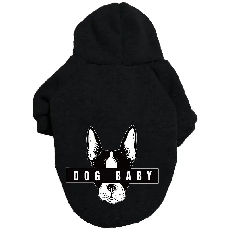 Толстовка для собак на флисе Dog baby черного цвета размер 5XL Толстовка для собак на флисе Dog baby черного цвета размер 5XL