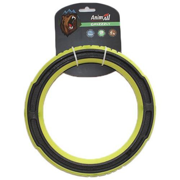Іграшка для собак AnimAll GrizZzly супер-кільце, зелене 24 см Іграшка для собак AnimAll GrizZzly супер-кільце, зелене 24 см