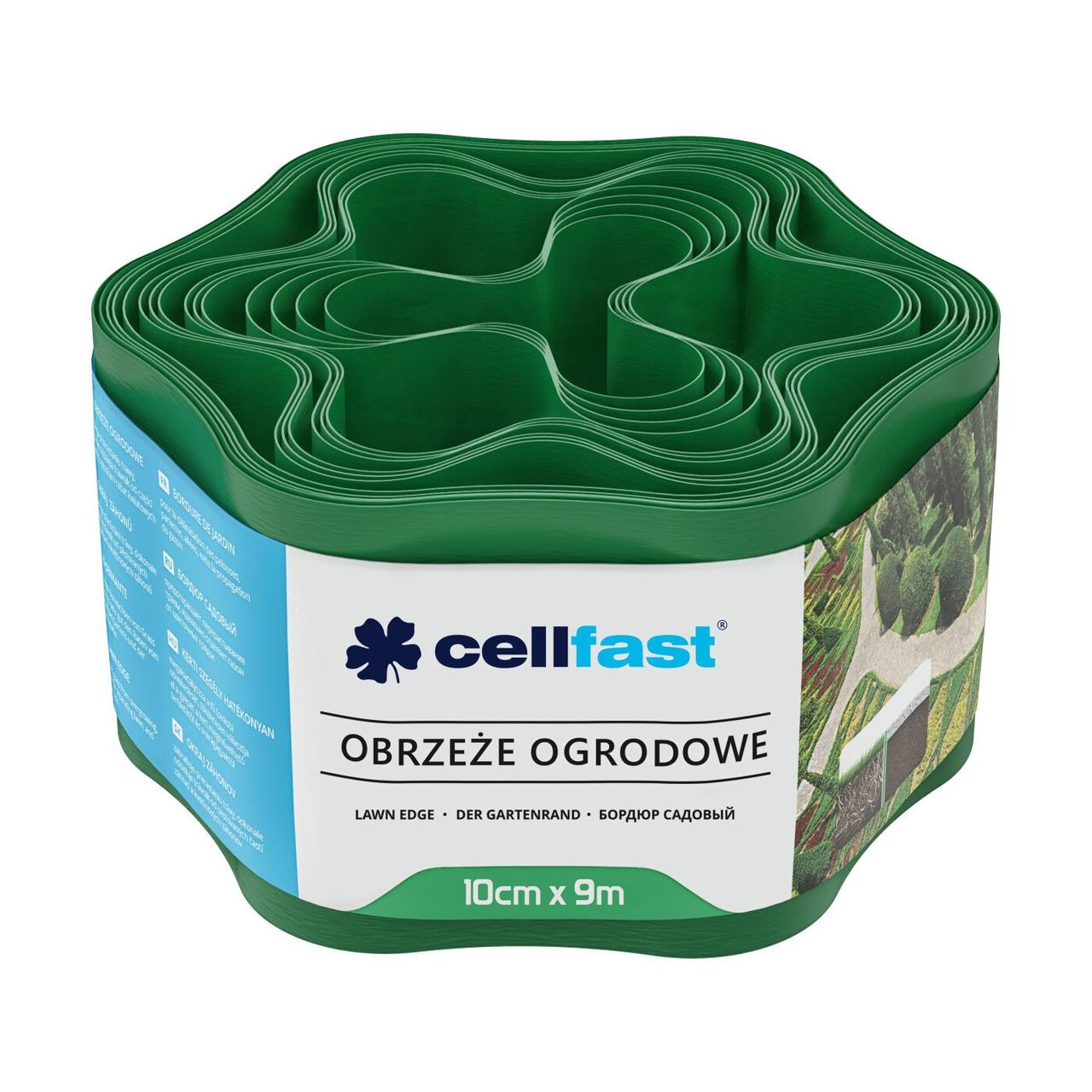 Бордюр газонний хвилястий / зелений / 10 см х 9 м Cellfast Бордюр газонний хвилястий / зелений / 10 см х 9 м Cellfast