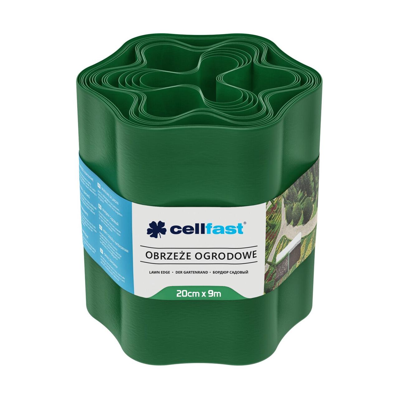 Бордюр газонний хвилястий / зелений / 20 см х 9 м Cellfast Бордюр газонний хвилястий / зелений / 20 см х 9 м Cellfast