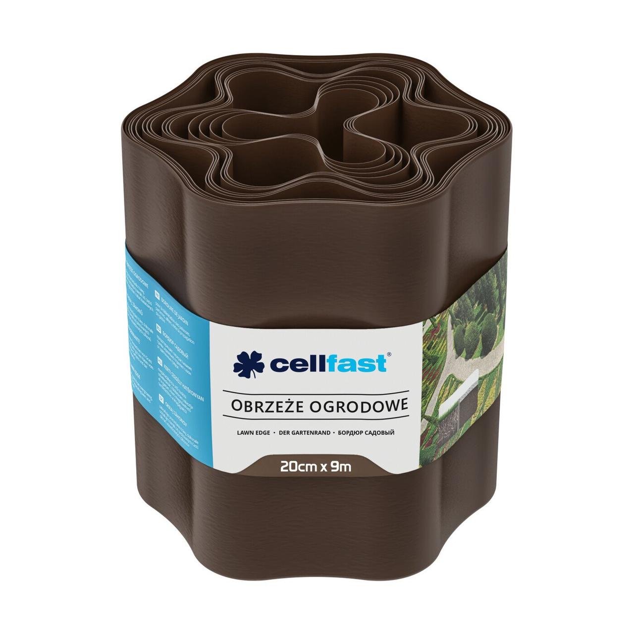 Бордюр газонний хвилястий / коричневий / 20 см х 9 м Cellfast Бордюр газонний хвилястий / коричневий / 20 см х 9 м Cellfast