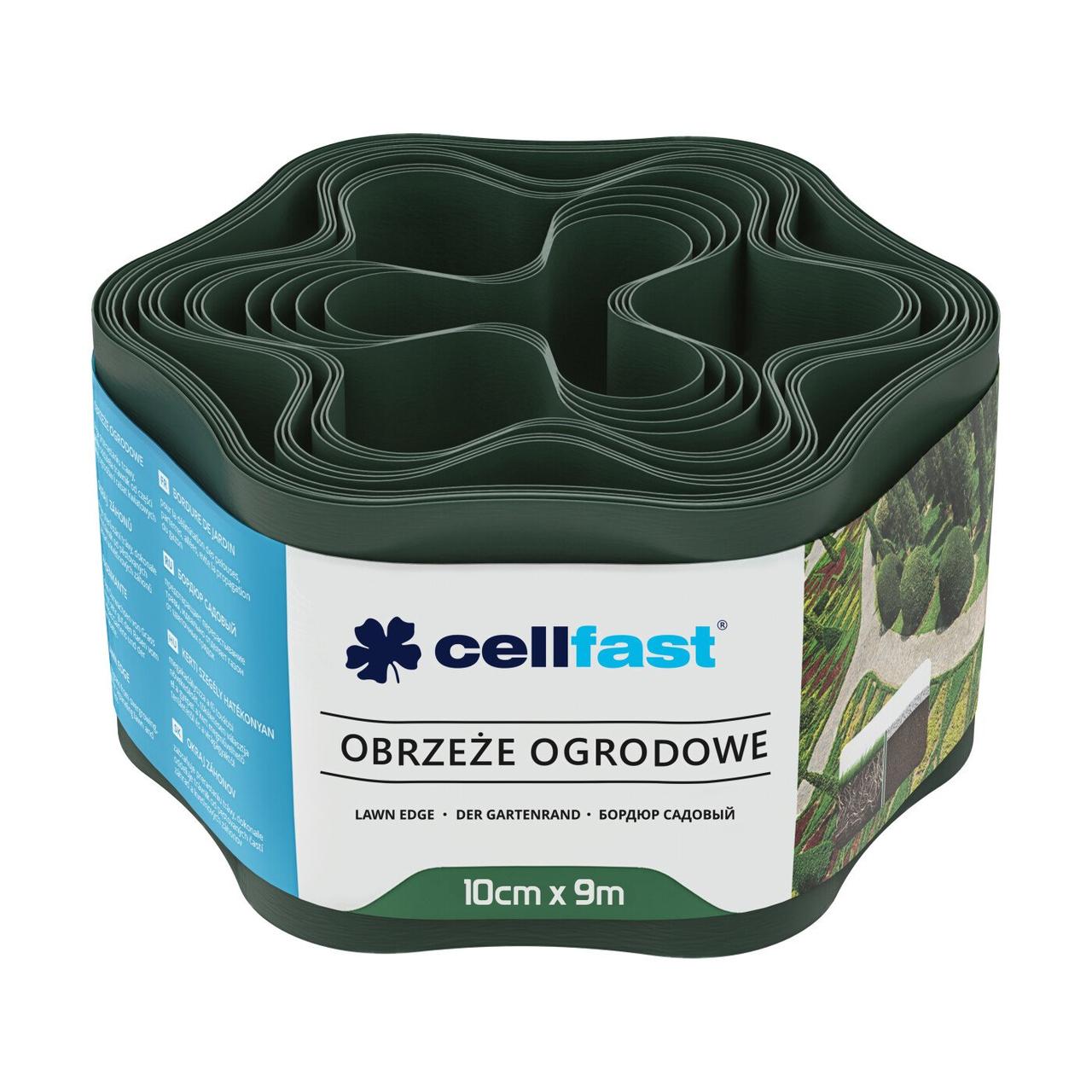 Бордюр газонний хвилястий / темно-зелений / 10 см х 9 м Cellfast Бордюр газонний хвилястий / темно-зелений / 10 см х 9 м Cellfast