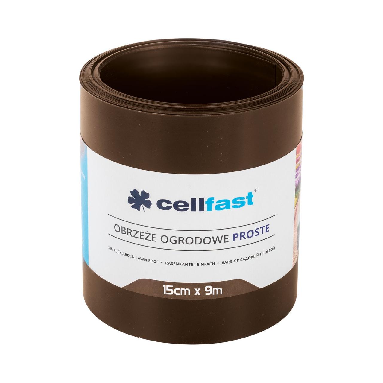 Бордюр газонний прямий / коричневий / 15 см x 9 м Cellfast Бордюр газонний прямий / коричневий / 15 см x 9 м Cellfast