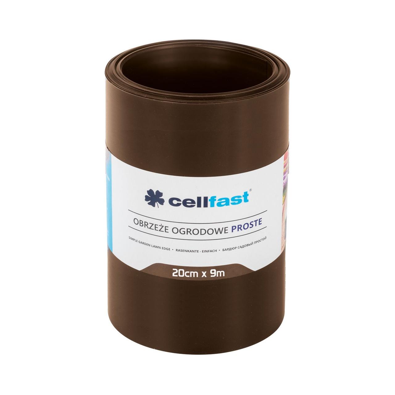 Бордюр газонний прямий / коричневий / 20 см x 9 м Cellfast Бордюр газонний прямий / коричневий / 20 см x 9 м Cellfast