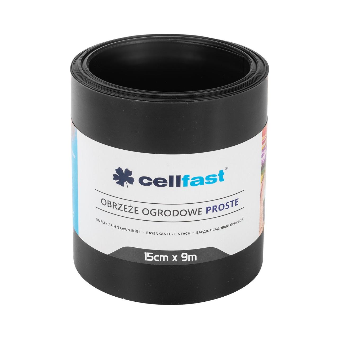 Бордюр газонний прямий / чорний / 15 см х 9 м Cellfast Бордюр газонний прямий / чорний / 15 см х 9 м Cellfast