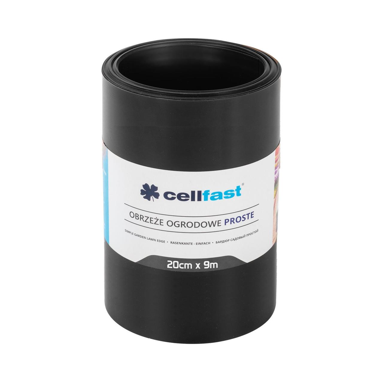 Бордюр газонний прямий / чорний / 20 см x 9 м Cellfast Бордюр газонний прямий / чорний / 20 см x 9 м Cellfast