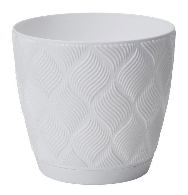 Горшок для цветов Flow-13 1,14 л белый с подставкой Form-Plastic Горшок для цветов Flow-13 1,14 л белый с подставкой Form-Plastic