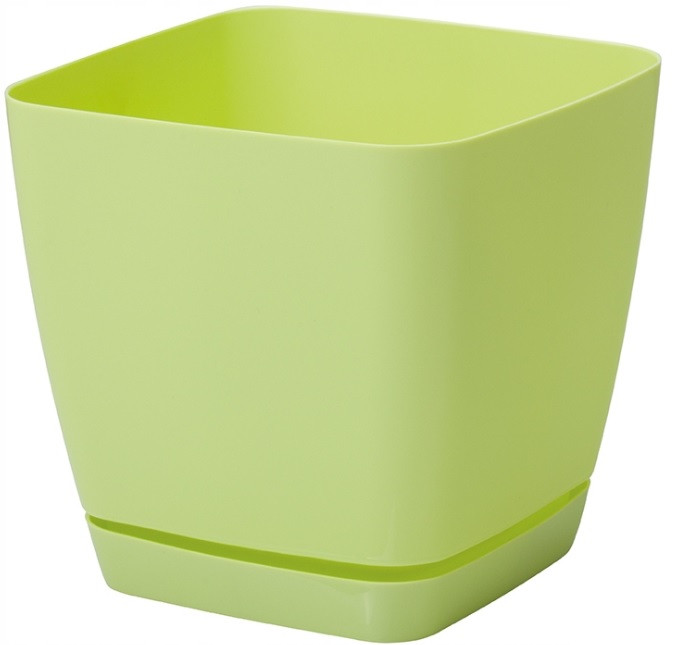 Горшок для цветов Toscana Kwadro-15 2,5 л светло-зеленый Form-Plastic Горшок для цветов Toscana Kwadro-15 2,5 л светло-зеленый Form-Plastic