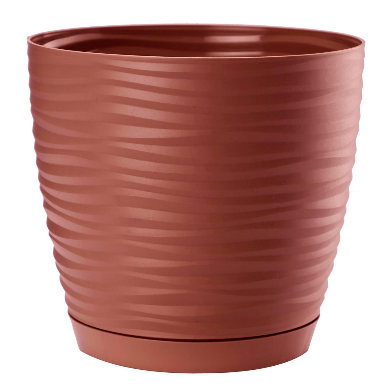 Горшок для цветов Sahara mini-15 1,7 л марсала Form-Plastic Горшок для цветов Sahara mini-15 1,7 л марсала Form-Plastic