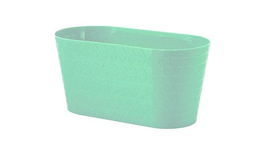 Кашпо Diamant-mini Oval-27 3,1 л ментол Form-Plastic Кашпо Diamant-mini Oval-27 3,1 л ментол Form-Plastic