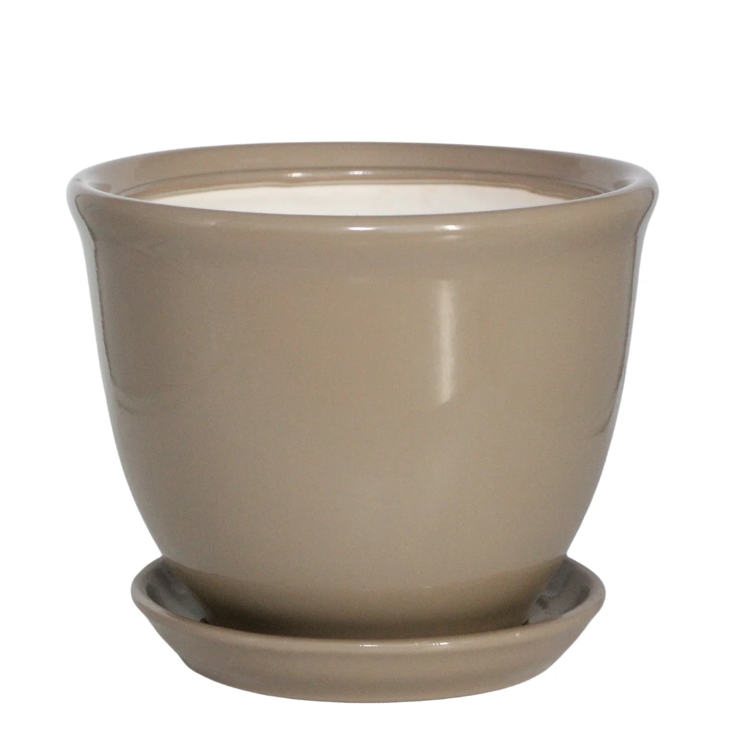 Керамический горшок Глорія 4 л глянец Мокко Nana CERAMICS Керамический горшок Глорія 4 л глянец Мокко Nana CERAMICS
