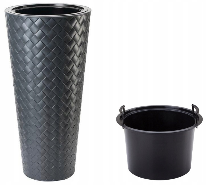 Горшок Makata slim-30 антрацит Form-Plastic Горшок Makata slim-30 антрацит Form-Plastic