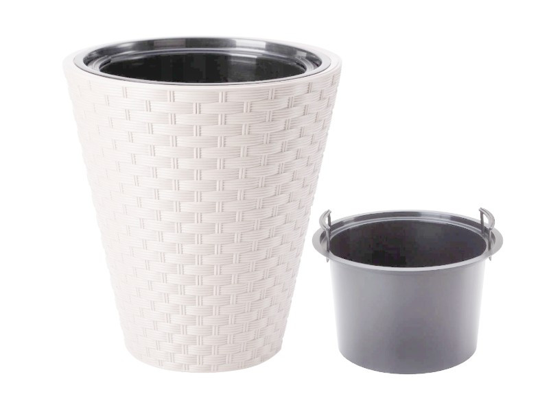 Горшок для цветов Rattana -40 белый Form-Plastic Горшок для цветов Rattana -40 белый Form-Plastic