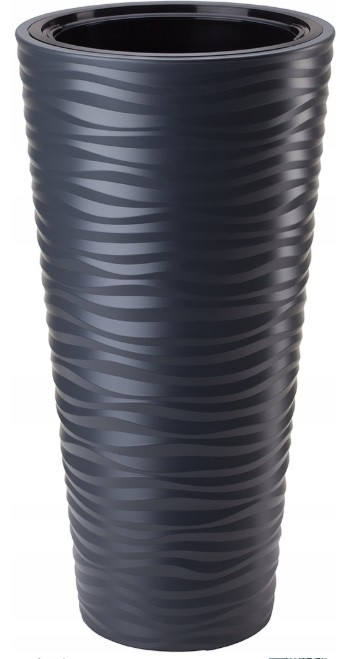 Горшок Sahara slim-35 антрацит Form-Plastic Горшок Sahara slim-35 антрацит Form-Plastic