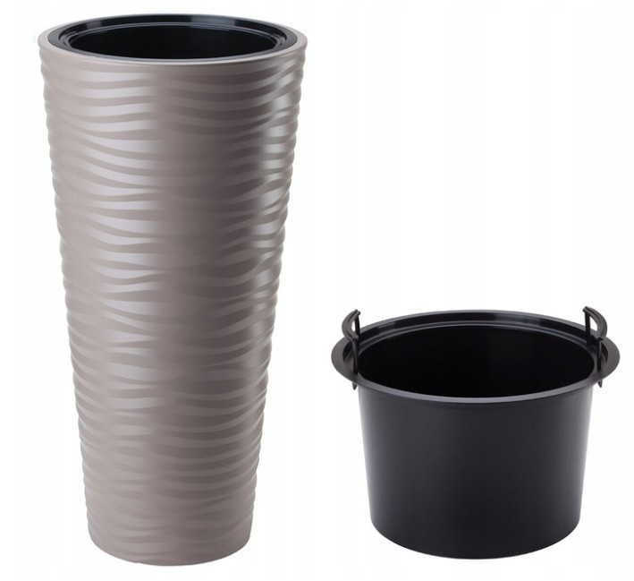 Горшок Sahara slim-40 бежевый Form-Plastic Горшок Sahara slim-40 бежевый Form-Plastic