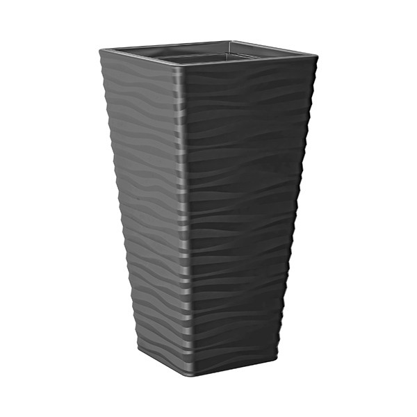 Горшок для цветов Sahara slim kwadro-40 антрацит Form-Plastic Горшок для цветов Sahara slim kwadro-40 антрацит Form-Plastic