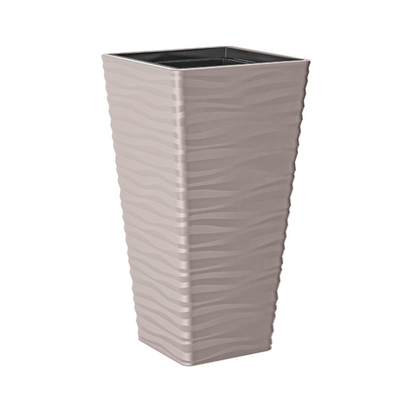 Горшок для цветов Sahara slim kwadro-30 бежевий Form-Plastic Горшок для цветов Sahara slim kwadro-30 бежевий Form-Plastic