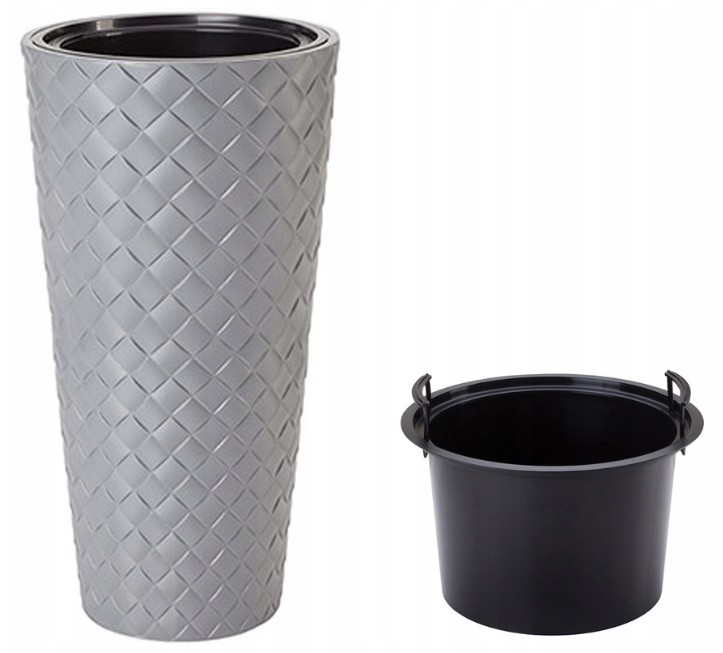 Горщик FormPlastic Makata slim-40 сірий Form-Plastic Горщик FormPlastic Makata slim-40 сірий Form-Plastic