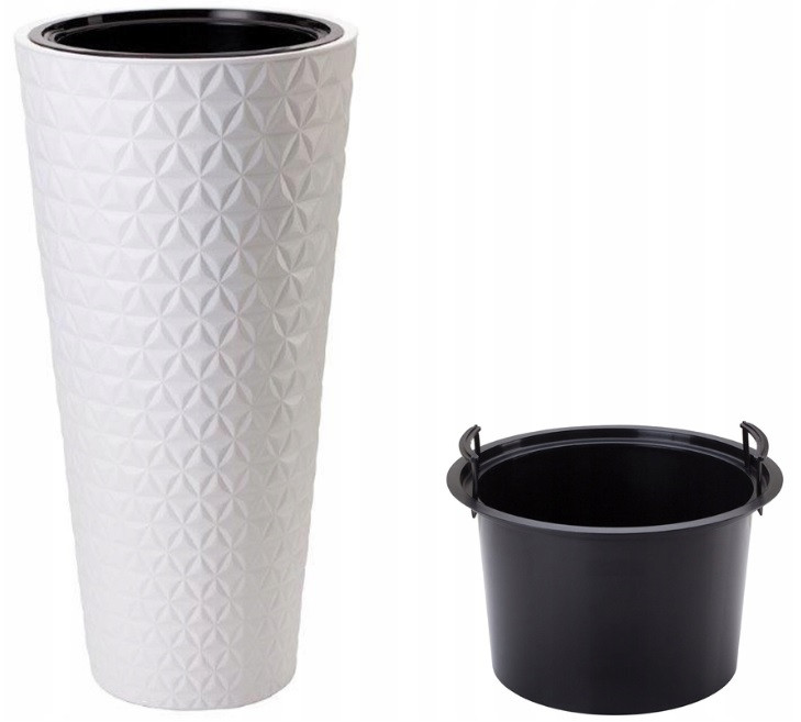 Горщик FormPlastic Diamant Slim-40 білий Form-Plastic Горщик FormPlastic Diamant Slim-40 білий Form-Plastic
