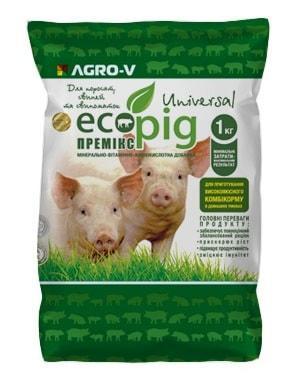 Премікс для Поросят, Свиней Ecopig - U Універсальний 3/2% - ТМ АГРО - В - Оригінал, 1 кг Премікс для Поросят, Свиней Ecopig - U Універсальний 3/2% - ТМ АГРО - В - Оригінал, 1 кг