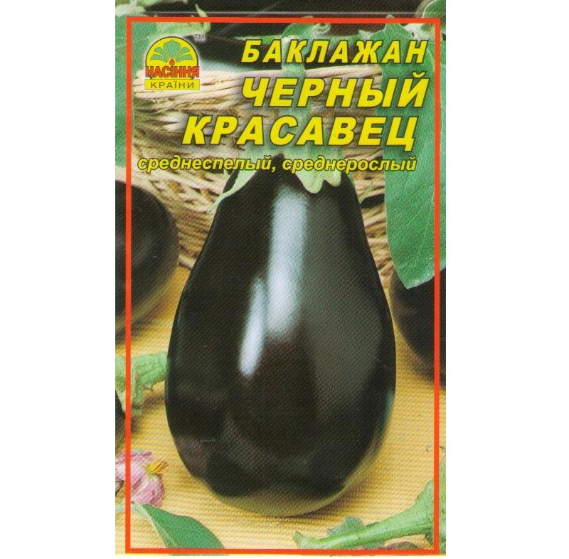 Семена баклажана Черный красавец 0,3 г (Насіння країни) Семена баклажана Черный красавец 0,3 г (Насіння країни)