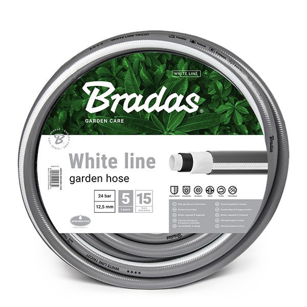Шланг для поливу 5-тишаровий WHITE LINE 3/4 Шланг для поливу 5-тишаровий WHITE LINE 3/4