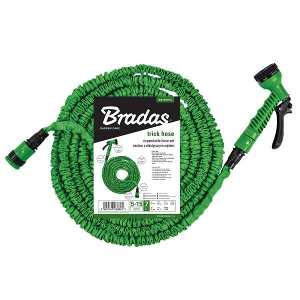 Шланг що розтягується (комплект) TRICK HOSE 10-30м – зелений, пакет Bradas Шланг що розтягується (комплект) TRICK HOSE 10-30м – зелений, пакет Bradas