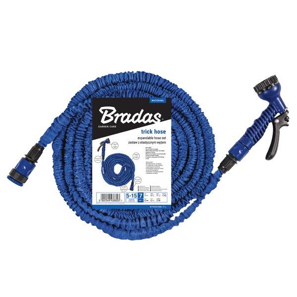 Шланг що розтягується (комплект) TRICK HOSE 15-45м – синій, пакет Bradas Шланг що розтягується (комплект) TRICK HOSE 15-45м – синій, пакет Bradas
