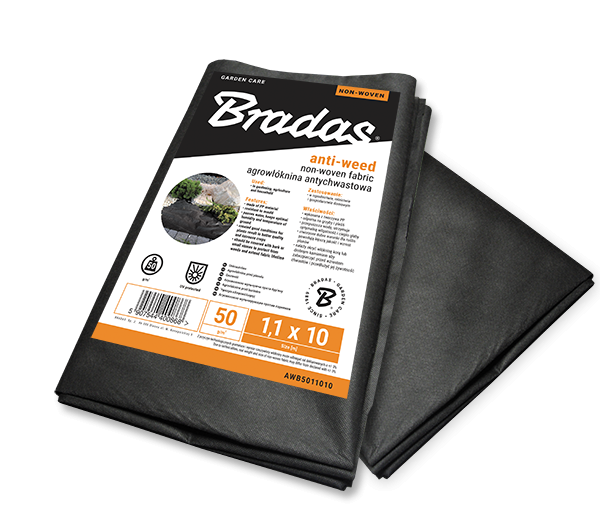 Агроволокно 50 г/м² чорне 1,1х10м Bradas Агроволокно 50 г/м² чорне 1,1х10м Bradas