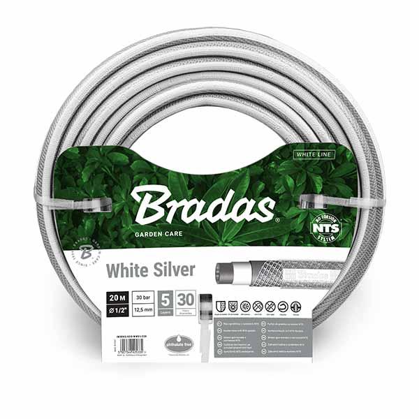 Шланг для полива NTS WHITE SILVER 1/2 Шланг для полива NTS WHITE SILVER 1/2