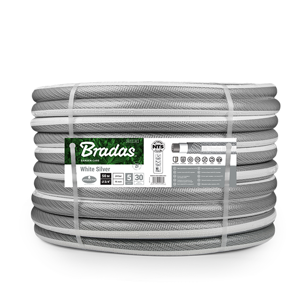 Шланг для полива NTS WHITE SILVER 3/4 Шланг для полива NTS WHITE SILVER 3/4