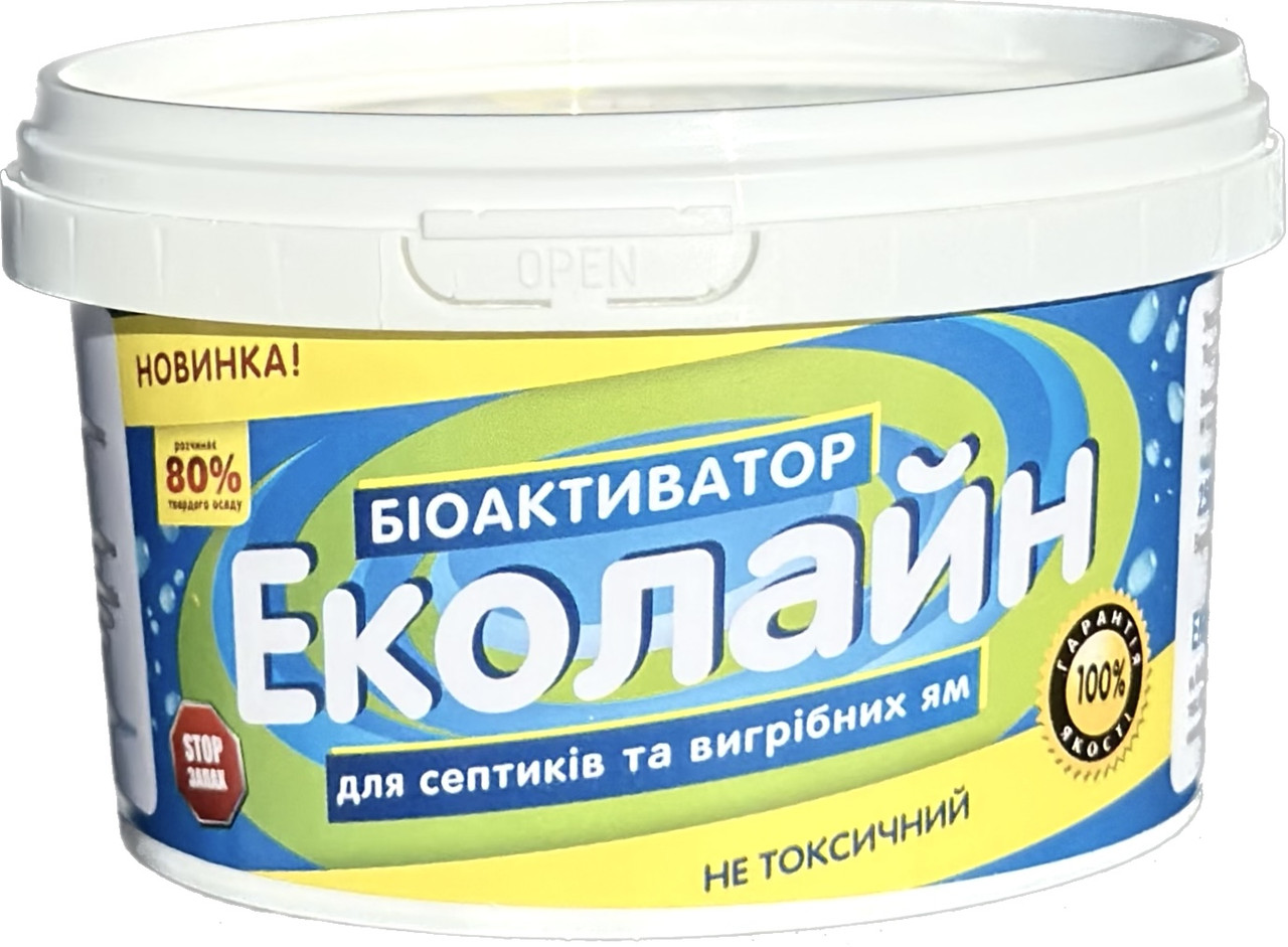 Біопрепарат для септиків і вигрібних ям “Еколайн” 250 г Біопрепарат для септиків і вигрібних ям “Еколайн” 250 г