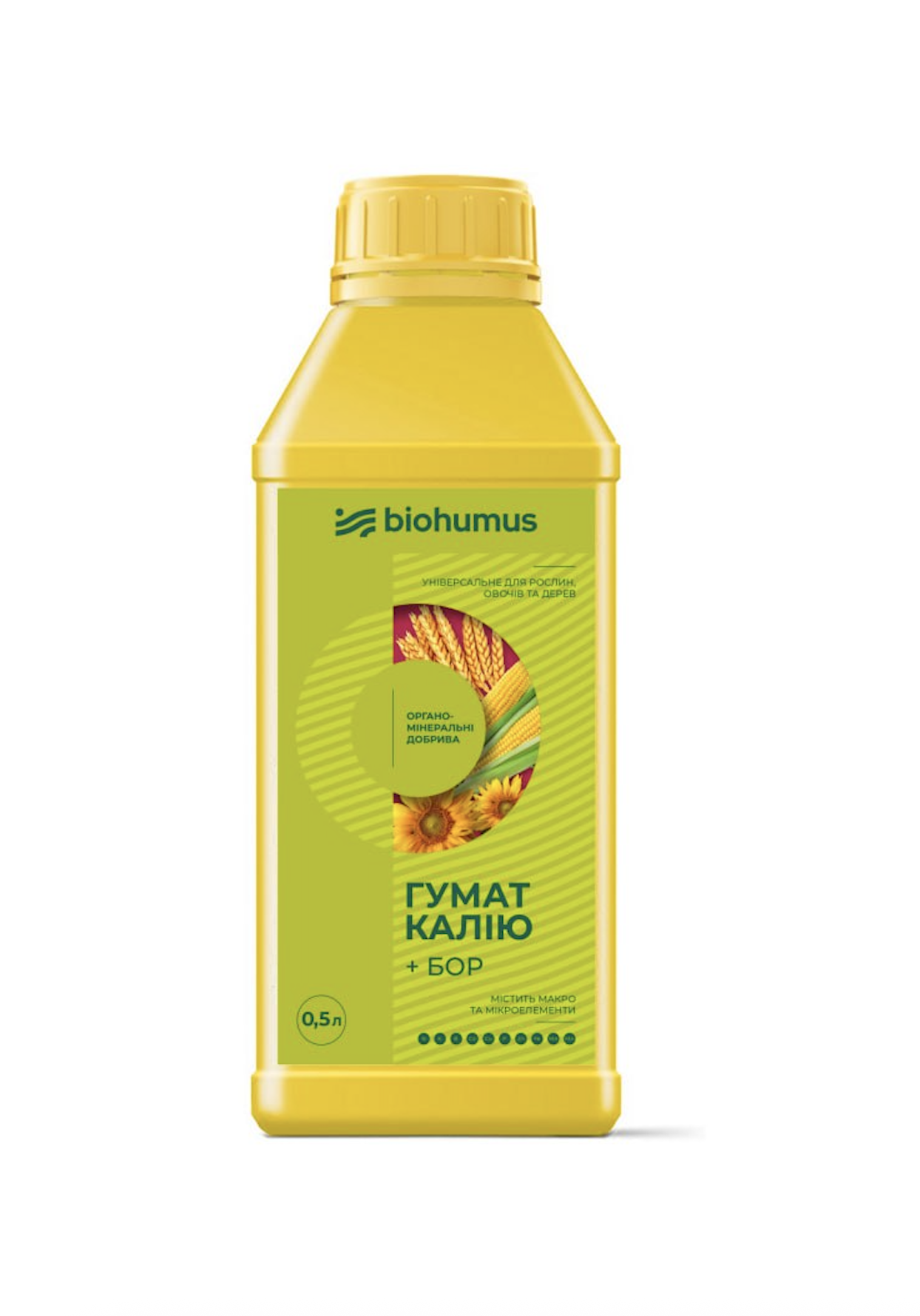 Гумат калію + БОР Biohumus 0,5л Гумат калію + БОР Biohumus 0,5л