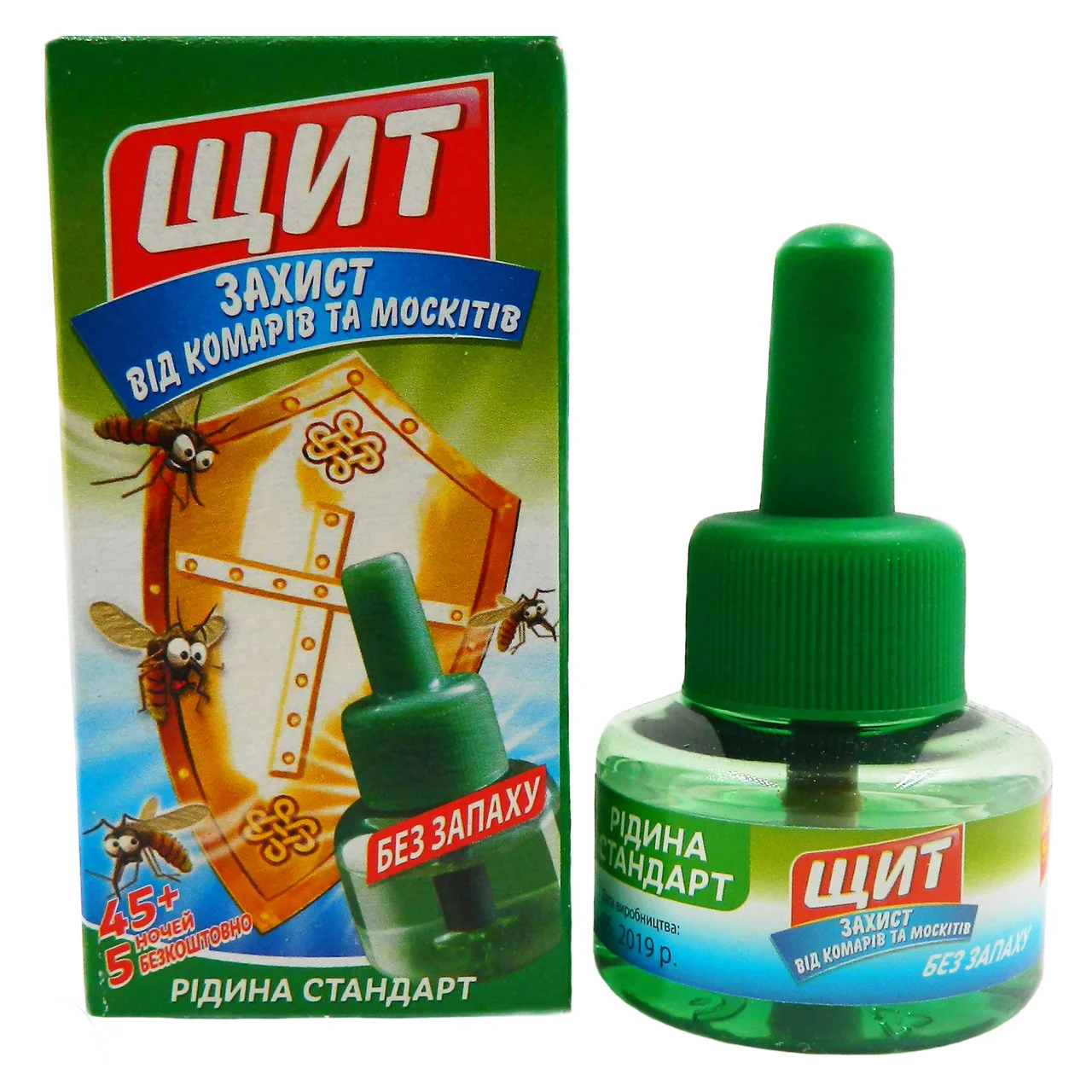 Рідина для фумігатора від комарів і москітів Щит 50 ночей Рідина для фумігатора від комарів і москітів Щит 50 ночей