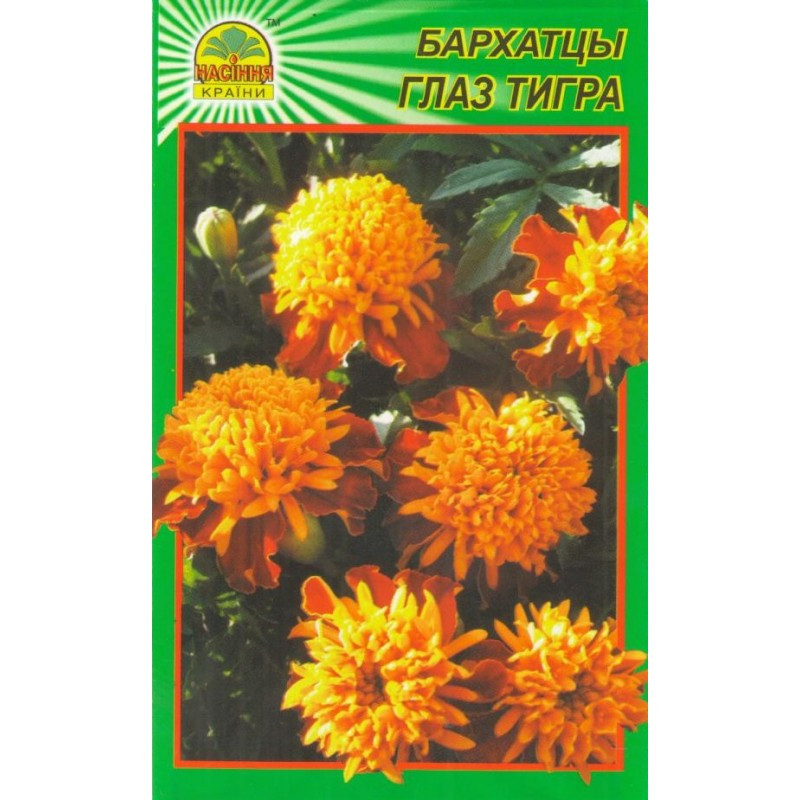 Насіння Чорнобривці Око тигра 0,5 г Насіння Чорнобривці Око тигра 0,5 г