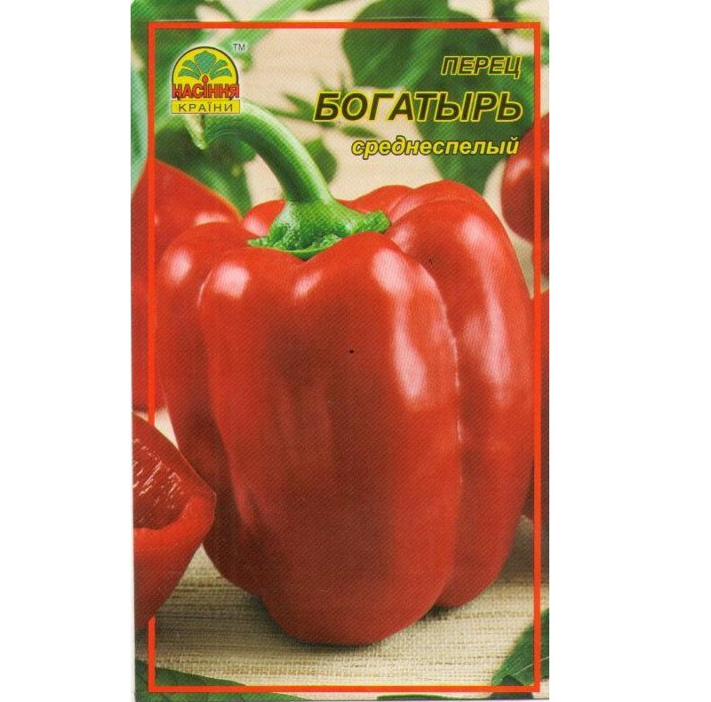 Семена перца Богатырь 0,3 г (Насіння країни) Семена перца Богатырь 0,3 г (Насіння країни)