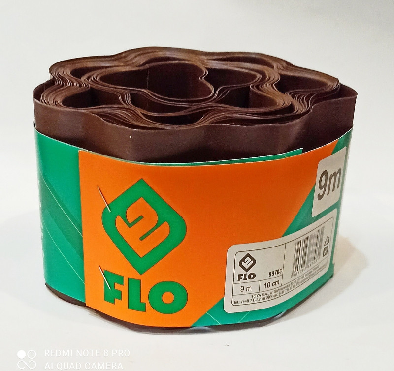 Бордюр садовий FLO (Фло) 10 х 900 см, коричневий (88703) Бордюр садовий FLO (Фло) 10 х 900 см, коричневий (88703)