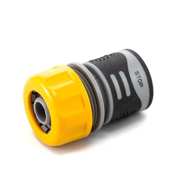 Конектор Presto-PS для шланга 3/4 дюйма з аквастопом серія Soft-Touch (4112T) Конектор Presto-PS для шланга 3/4 дюйма з аквастопом серія Soft-Touch (4112T)