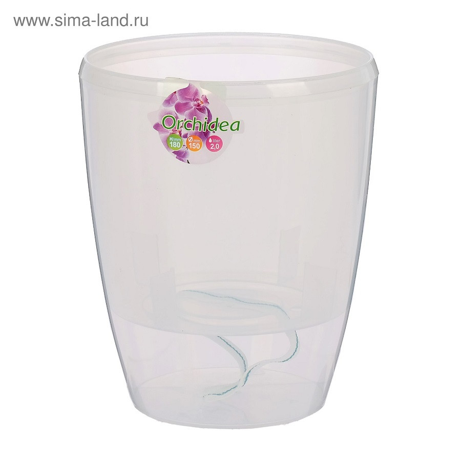 Вазон з автополиву Орхідея Твін 2 л прозорий Вазон з автополиву Орхідея Твін 2 л прозорий